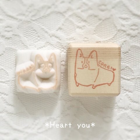 消しゴムはんこ *CORGI♥*