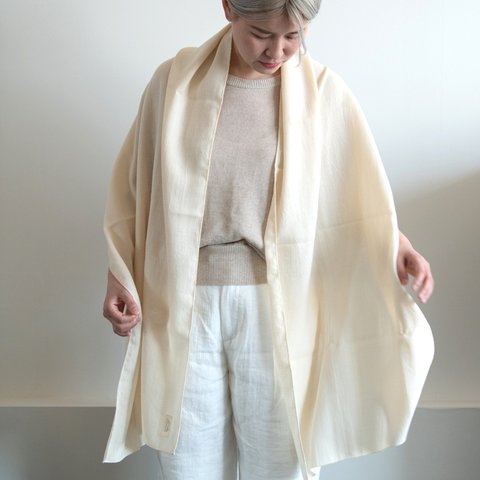 カシミヤ混OrganicCotton ビエラフランネルストール