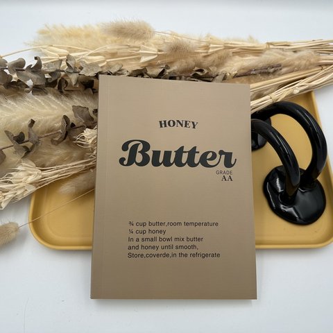 インテリアブック（Butter_ベージュ） /// 韓国雑貨 韓国インテリア 韓国 洋書風 ディスプレイ ブックノート
