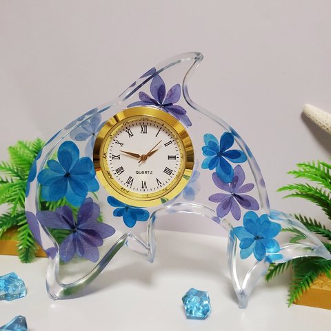 ✨置き時計　インアリウムclock(イルカ🐬)