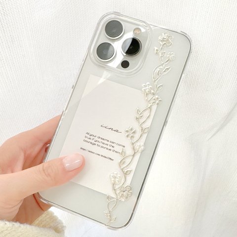 アクセサリーのようなスマホケース ｜iPhoneケース｜スマホカバー｜mirror gold