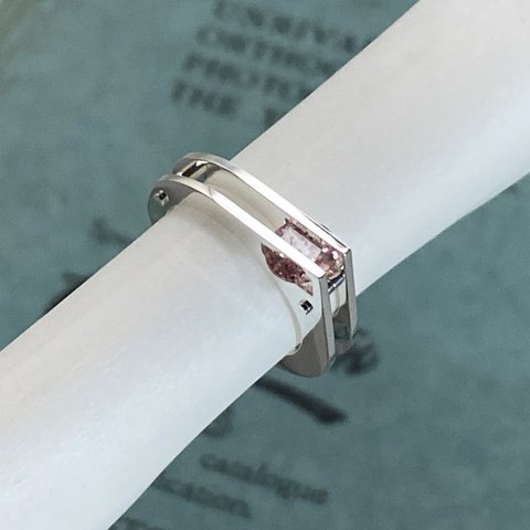 Strawberry Quartz Ring 1 (Oder Production) Silver ストロベリークオーツ