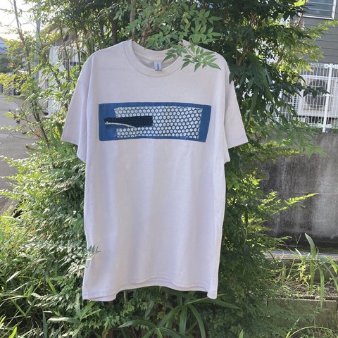 1999 size L 襤褸　リメイク　tシャツ 藍染め　藍染　古布　パッチワーク　再構築　オリジナル　ユニーク　ヴィンテージ