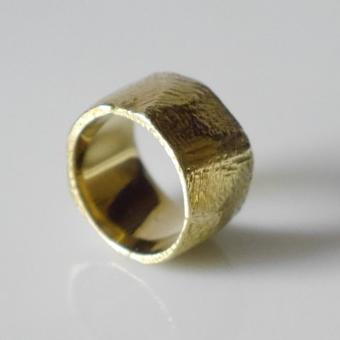 再販★simple wide pinky ring（brass）