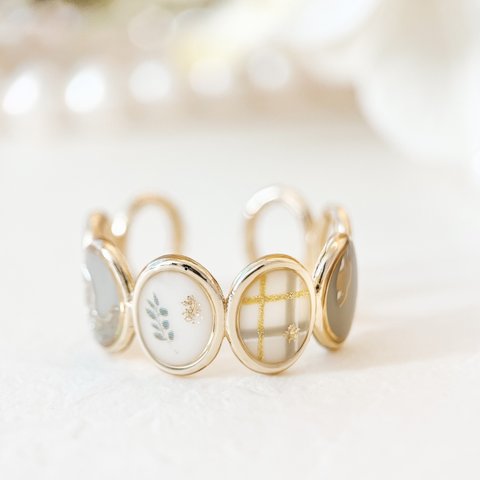 multi fashion ring / デザインリング【フリーサイズ】No.248