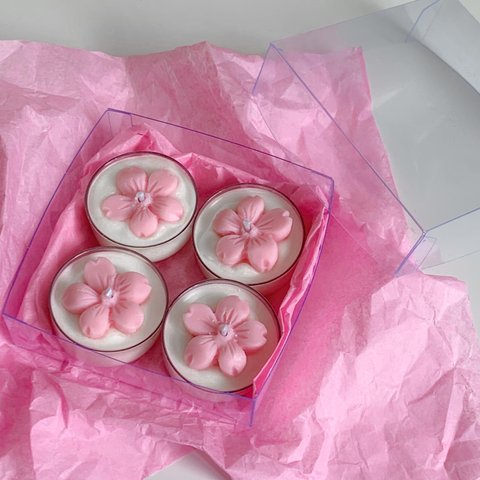 Sakura tealight candle ~ さくらティーライトキャンドル