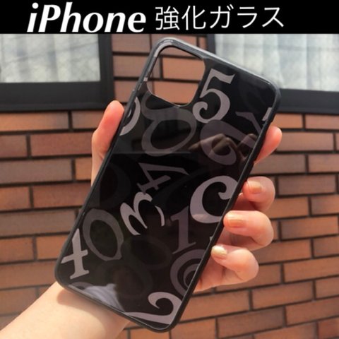 iPhone11pro/11proMax 他　iPhoneケース 強化ガラス　数字