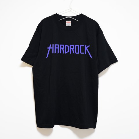 ハードロックをデザインした音楽系Ｔシャツ  プレミアム仕様【ブラック】やや厚め生地のハイグレード半袖クルーネック