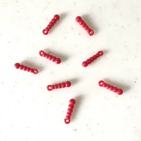 Red Caterpillar Pendant Tops