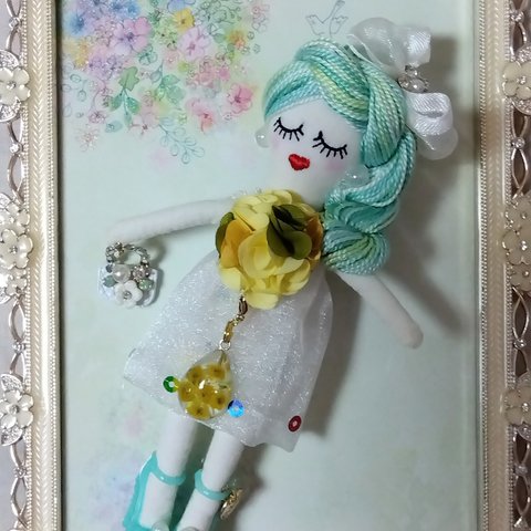 ミモザのチャーム付きルルベちゃん®️シフォンワンピース👗菜々ちゃん             