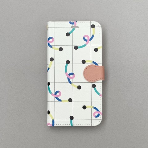 kurukuru × dot【iphone】手帳型ケース