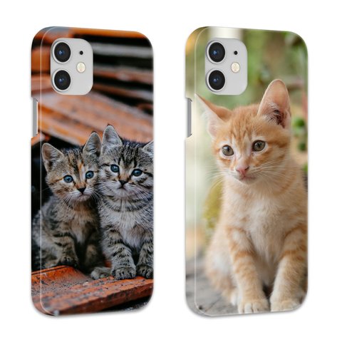 ペットの写真をオンデマンドで印刷するオーダーメイドの全面印刷スマホケース|かわいい猫や犬の写真をプリント|Iphone14 iphone13 iphone12 iphone11 Pro Promax 