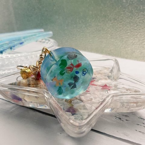 金魚の池バッグチャーム