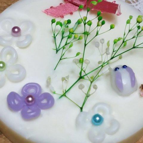 ウサギの花見