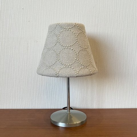 kvadrat×皆川明 アンブレラランプ　白×シルバーフレーム