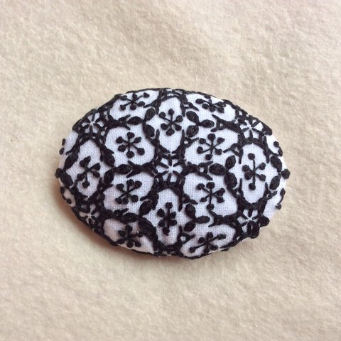 刺し子刺繍のヘアゴム