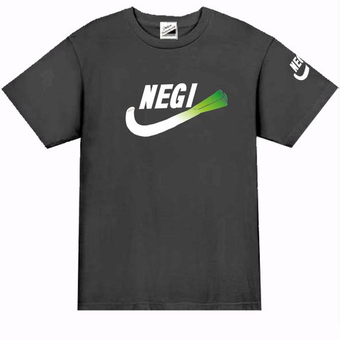 ［NEGI］袖プリントねぎ 半袖Tシャツ 面白い おもしろ プレゼント