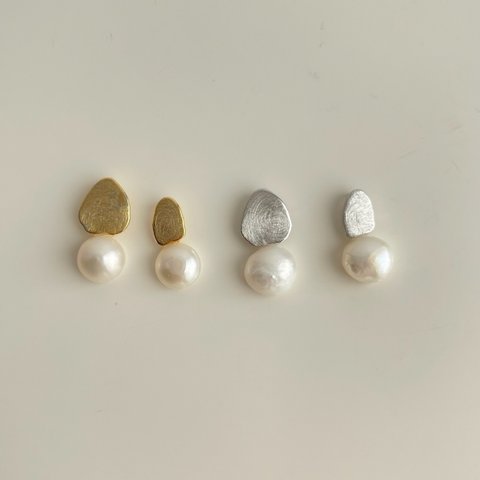 asymmetry pearl earring②