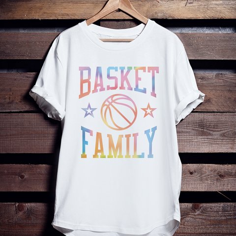 バスケTシャツ「BASKETBALL FAMILY」