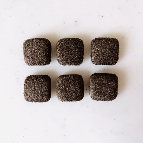 Brown Suede Square Cabochons
