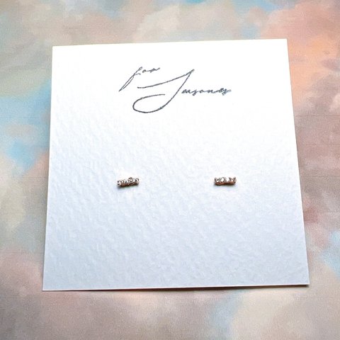 4連キュービックジルコニア💎タイニーピアス