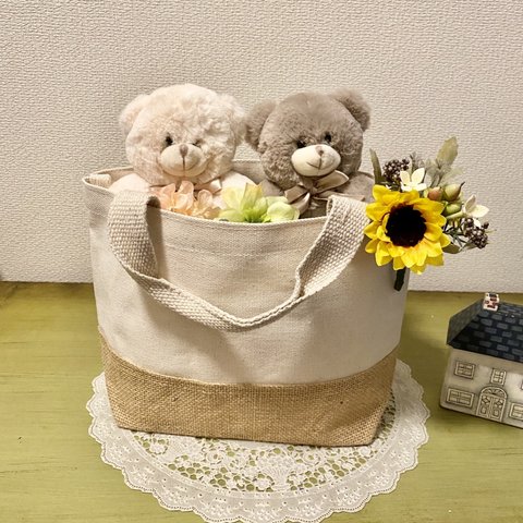 双子ちゃん用おむつケーキMini トートバッグ