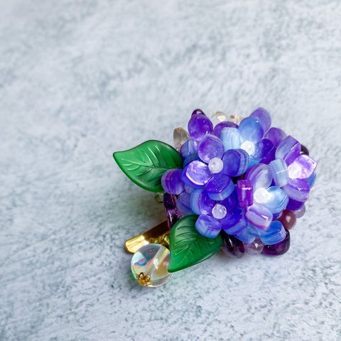 紫陽花のポニーフック 