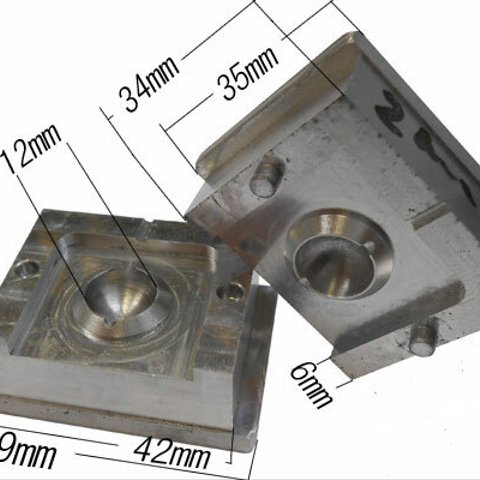 SHAREKI キラキラ クリスタルボール ラインストーン エポキシ樹脂粘土 金型 ボール型 12mm