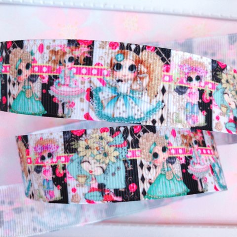 【7109】2m300円 25mm幅 グログランリボン 女の子 ガール ドレス