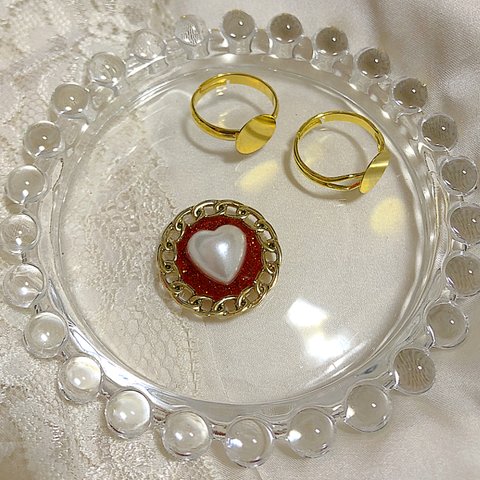 💍GOLD×RED×HEART💍