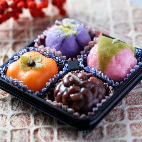 和菓子キャンドル4個入り（新春限定掛け紙）