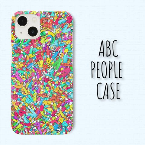 【受注制作】ABC PEOPLE CASE〜埋もれながらアルファベットを表現する人たち〜【商品説明を必ずご確認ください】