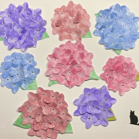 紫陽花 装飾 花 素材 ダイカット クラフトパンチ No.76