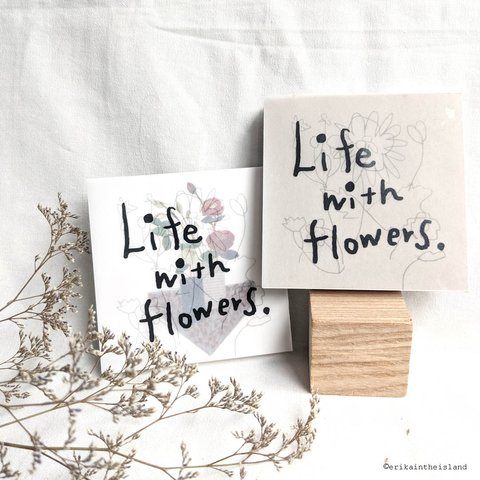 お花のカード集　Life with flowers. \\ ZINE //