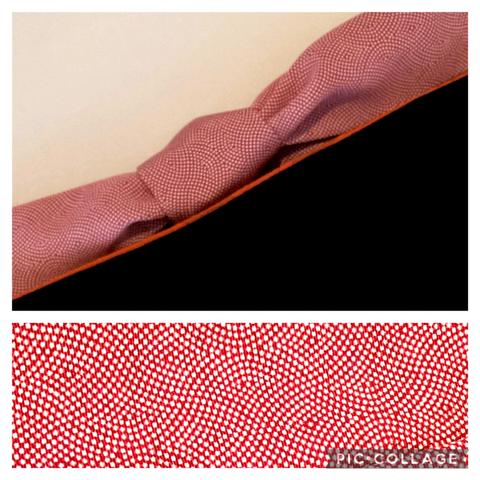 　新品【正絹】帯揚のような仮紐　長尺　4×167㎝」江戸小紋　オリジナル品　半巾帯の帯揚げ   ベルト 