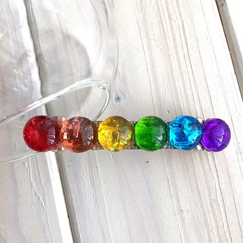 Rainbow drop バレッタ