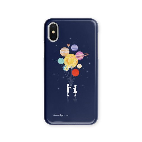 惑星をプレゼントする少年★　iPhoneケース