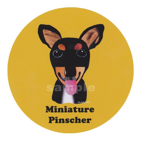 ミニチュア ピンシャー《犬種名ステッカー/小型犬》
