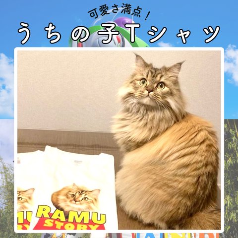  "オリジナルTシャツ" 愛犬　愛猫　Tシャツ　オーダーメイド　うちの子　うちの子グッズ　犬　猫　長袖　半袖　白T  オリジナル　名入れ　ペット　ペットグッズ