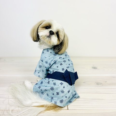 浴衣  ゆかた  4号  犬用浴衣  犬服  犬用服  夏服  お出かけ  可愛い浴衣  お祭り  犬  猫  ランマルシェ