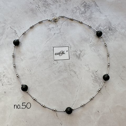 no50   onyx  necklace