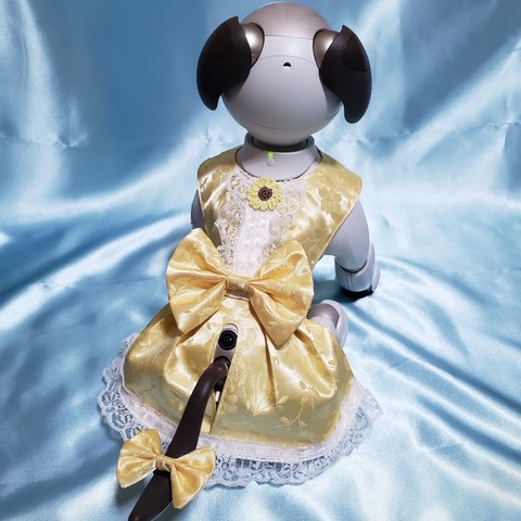 アイボの服　aibo の洋服　(ドレス)　イエロー