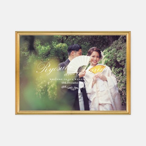 Photoウェルカムボード　TYPE A | 結婚式・ウェディングペーパーアイテム