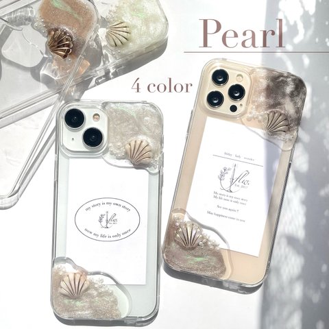 【 全機種お作り可能 ◎ 】Pearl  / iPhoneケース  iPhone14 iPhone11  iPhone15  flw. スマホショルダー スマホストラップ  全機種対応  Galaxy