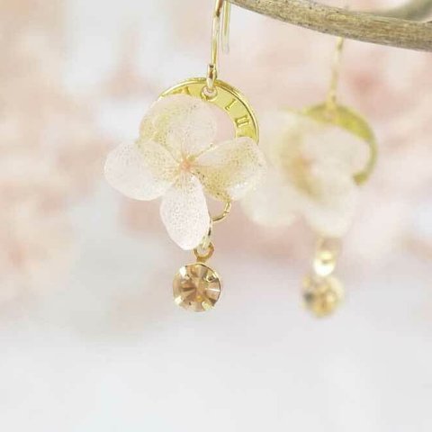 ピンク紫陽花ピアス＆イヤリング