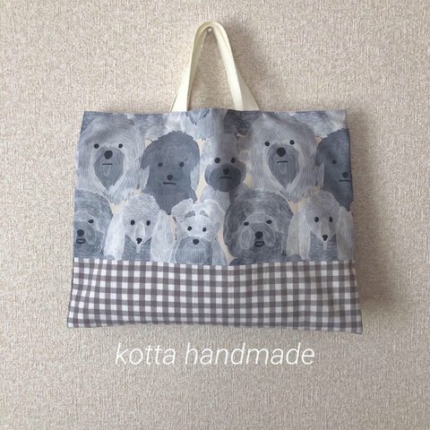 new///わんこ ハンドメイド レッスンバッグ