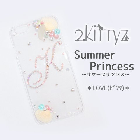 Summer Princess～サマープリンセス～LOVE(ピンク)　iPhone4.4s.5.5s.6.6s