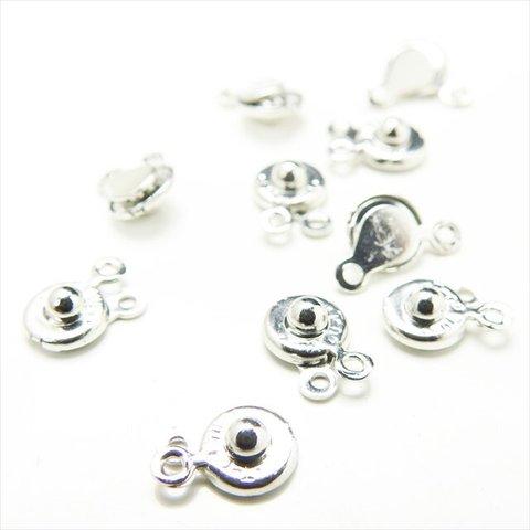 【10個】ニューホック★7.5ｍｍ/シルバー★留め具 金具 ブレスレット エンドパーツ 接続金具