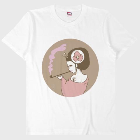 【送料無料】桃色の紫煙 Tシャツ
