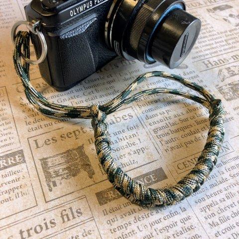 カメラストラップ　パラコード Camera Wrist Strap CAMO180